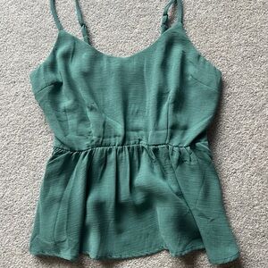 Monteau Los Angeles Elegant Green Women's Top